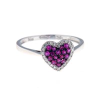 Anello Fanton Gioielli Donna in Oro bianco Rubino 0.23 Ct FG40033839 - FG40033839